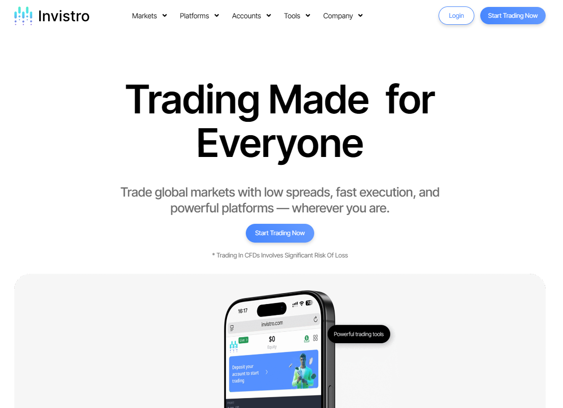 Invistro - website